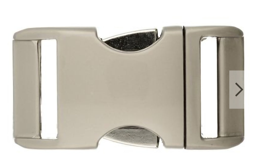boucle fixe en aluminium couleur inox
